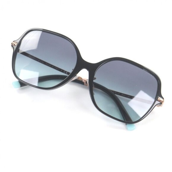 Tiffany & Co. Sunglasses Black Pink Gold Blue Lens